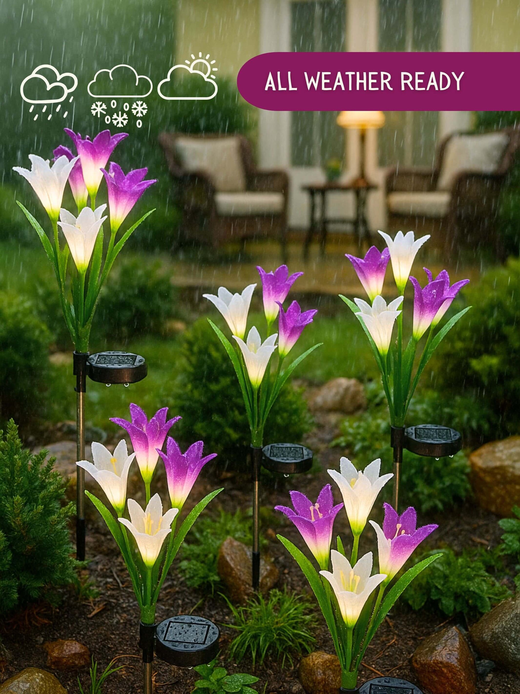 Solar LED Garden Lights | Pack of 2