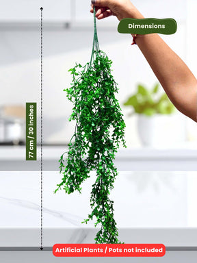 Artificial Hanging Plants – Pack of 2 | Low Maintenance Home Décor