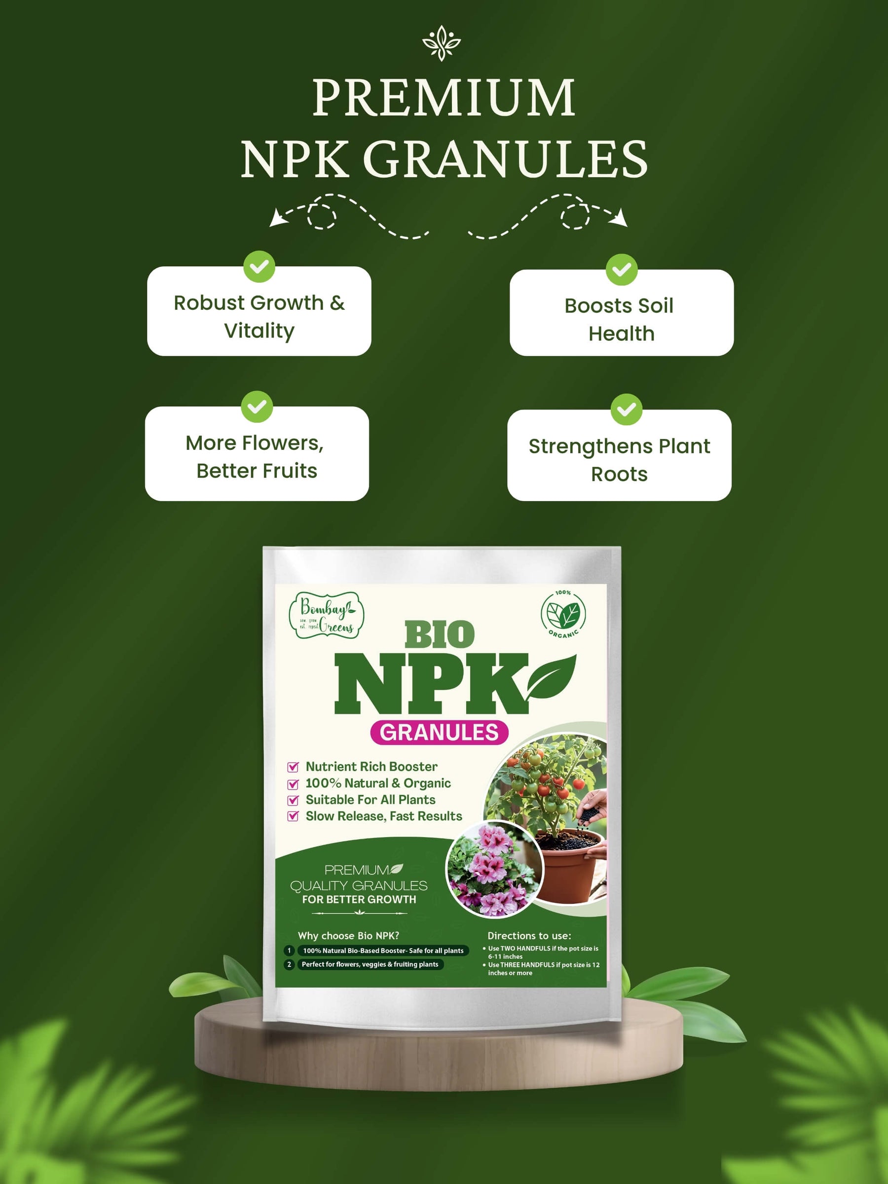 Organic BIO NPK Granules - 900 gms