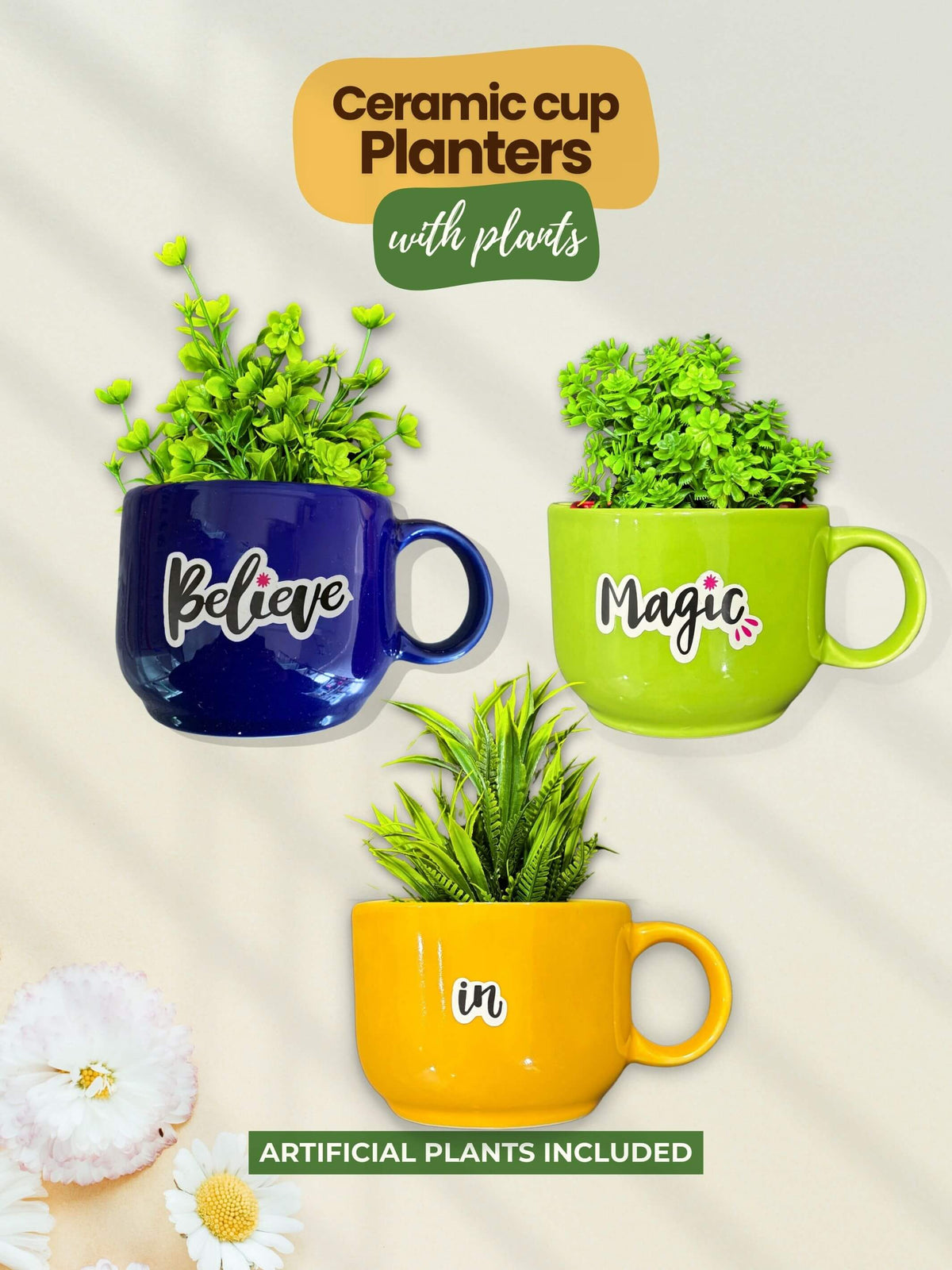 With Artificial Plants