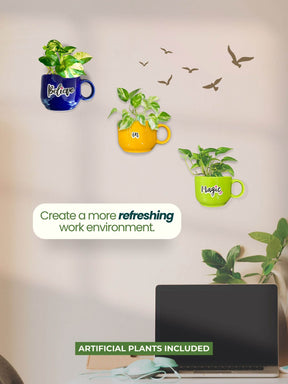 With Artificial Plants