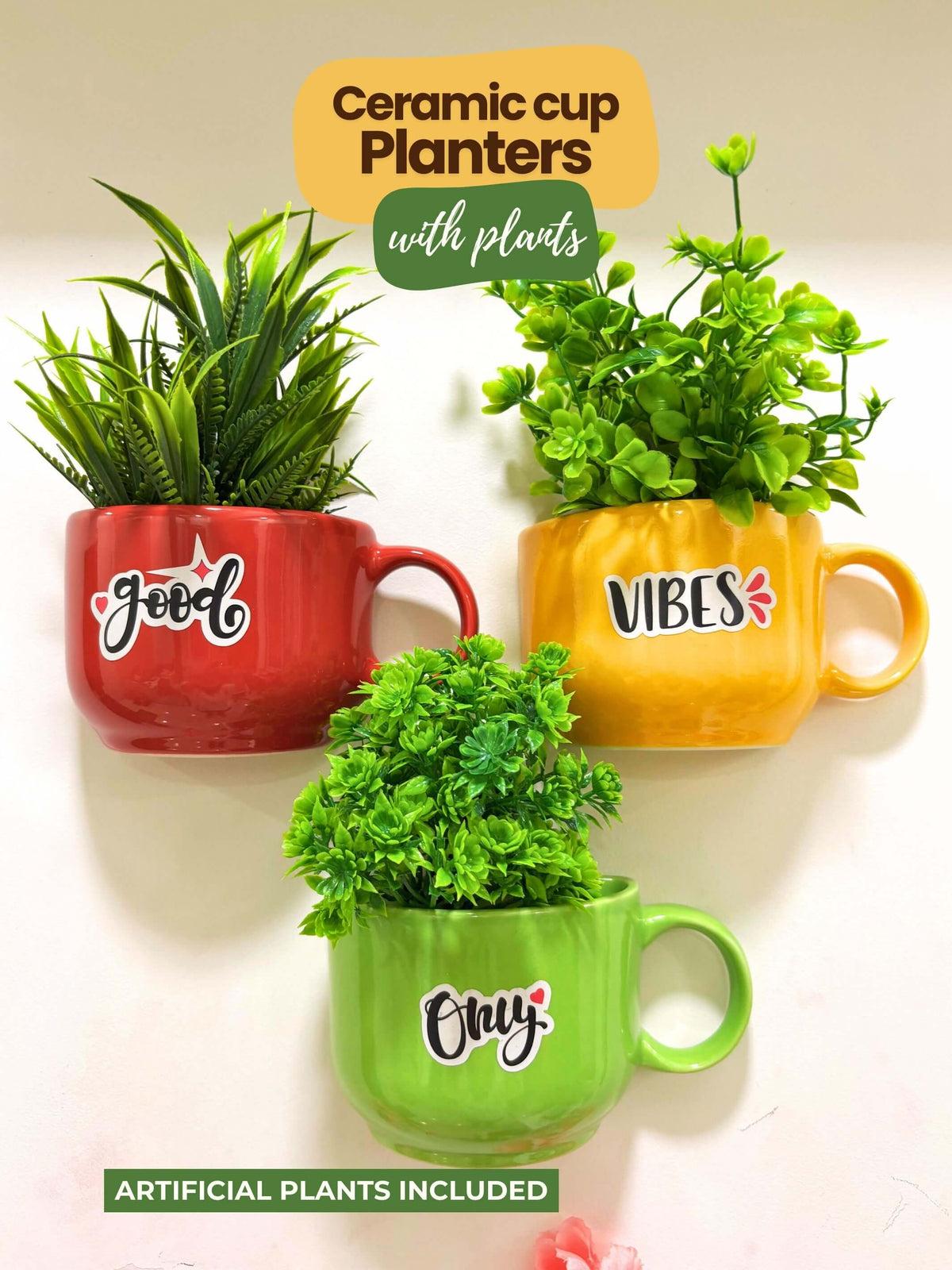 With Artificial Plants