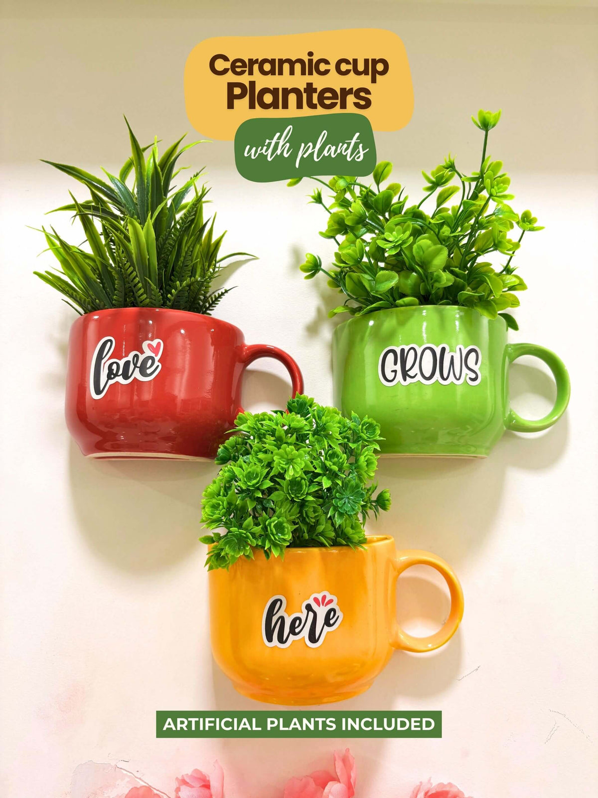 With Artificial Plants