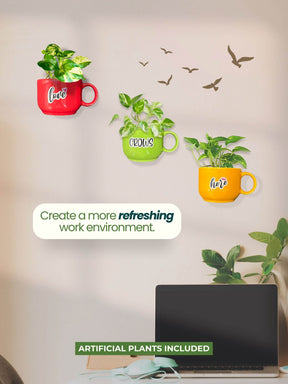With Artificial Plants