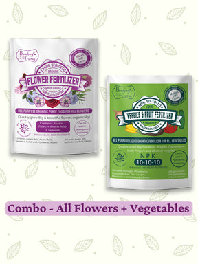 Liquid Organic Fertilizer Combo - All Flowers & Vegetables