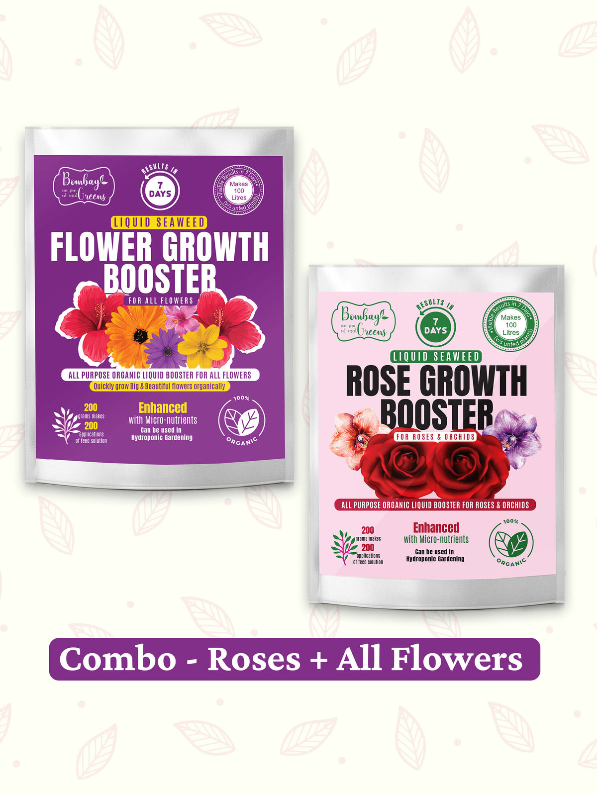 Liquid Organic Fertilizer Combo - All Flowers & Roses