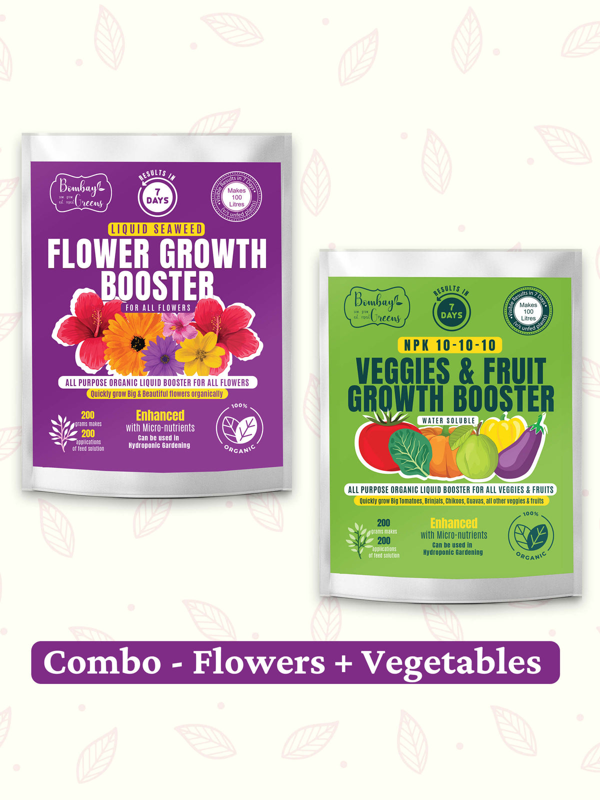 Liquid Organic Fertilizer Combo - All Flowers & Vegetables