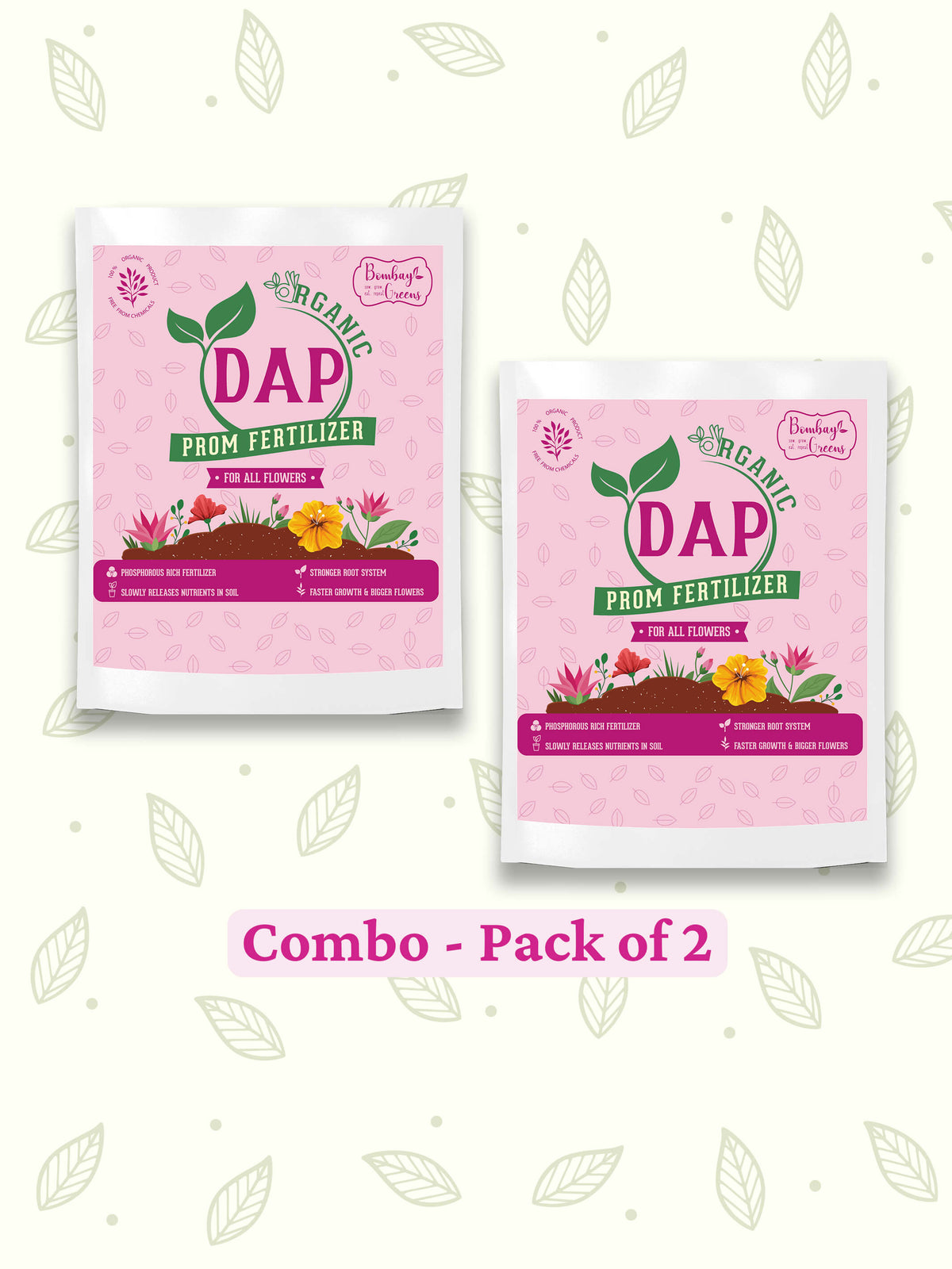 Organic DAP PROM Fertilizer for Roses & Flowers - 900 Grams