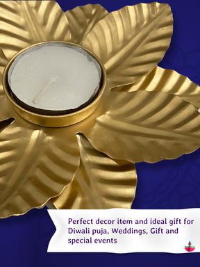 Decorative Metal Diya - Diwali Gift (Pack of 2)