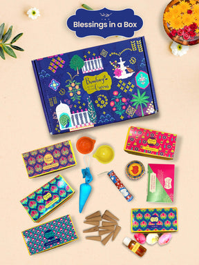 Diwali Puja Kit - 5 in 1 Samagri Box