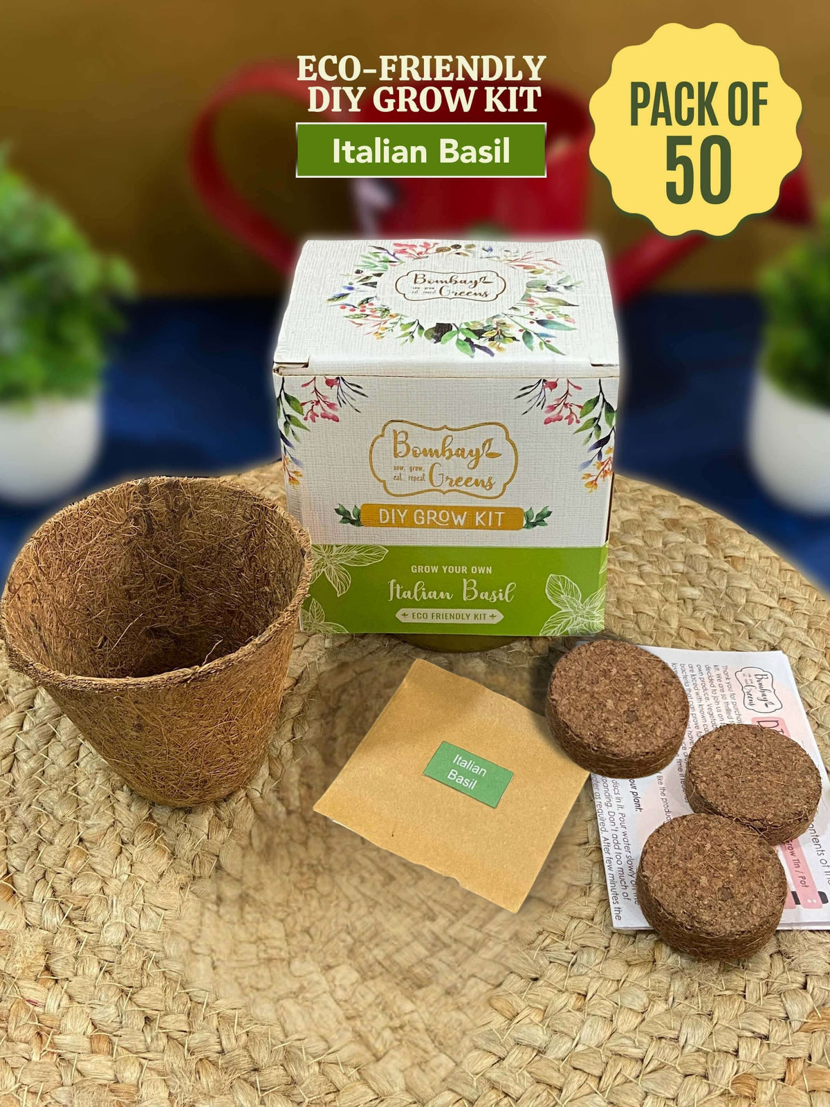 DIY Italian Basil Gardening Kit (Pack of 50) - Corporate Gifting
