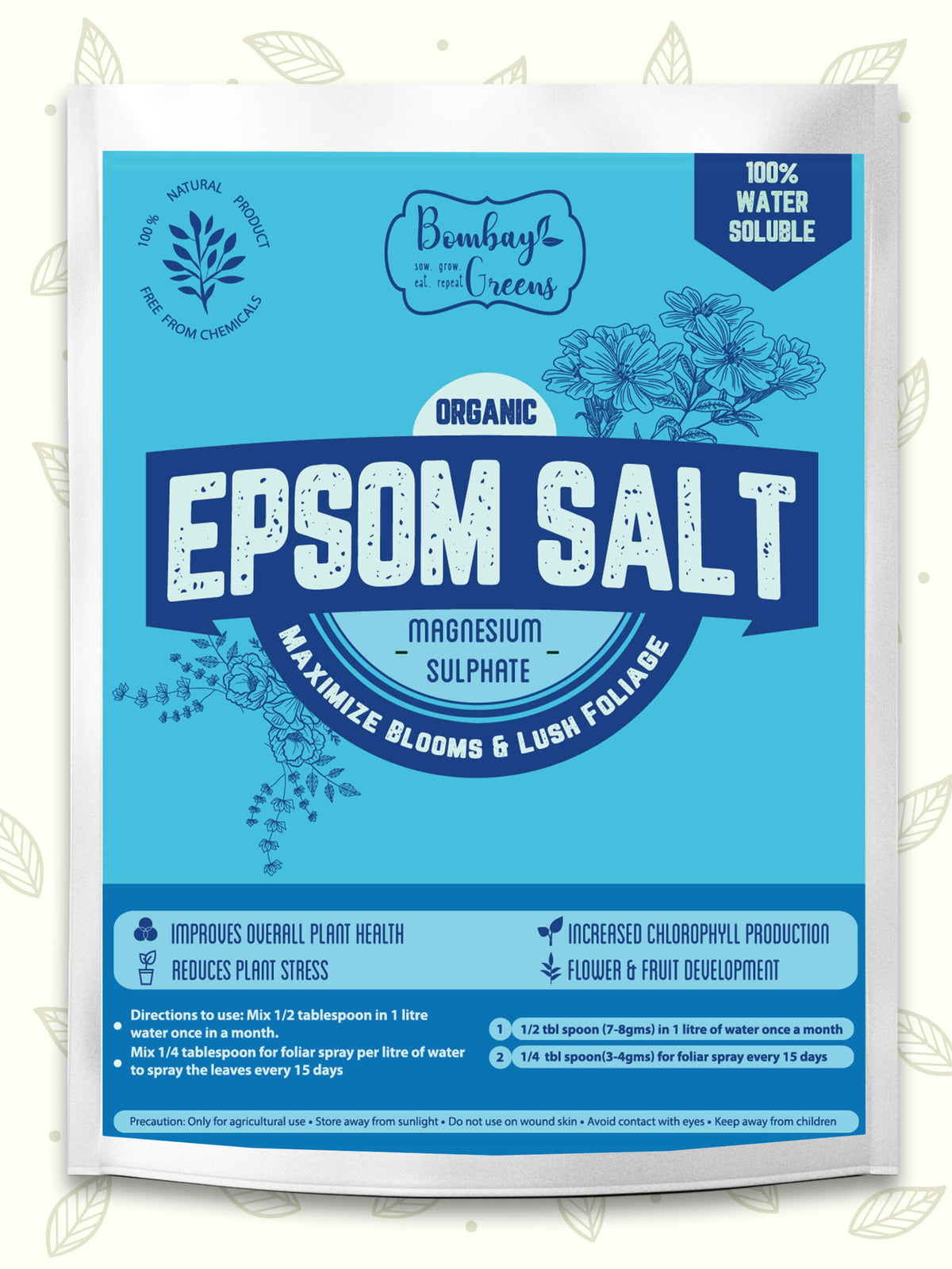 Epsom Salt - Magnesium Sulphate for Better Plant Growth - 400gms