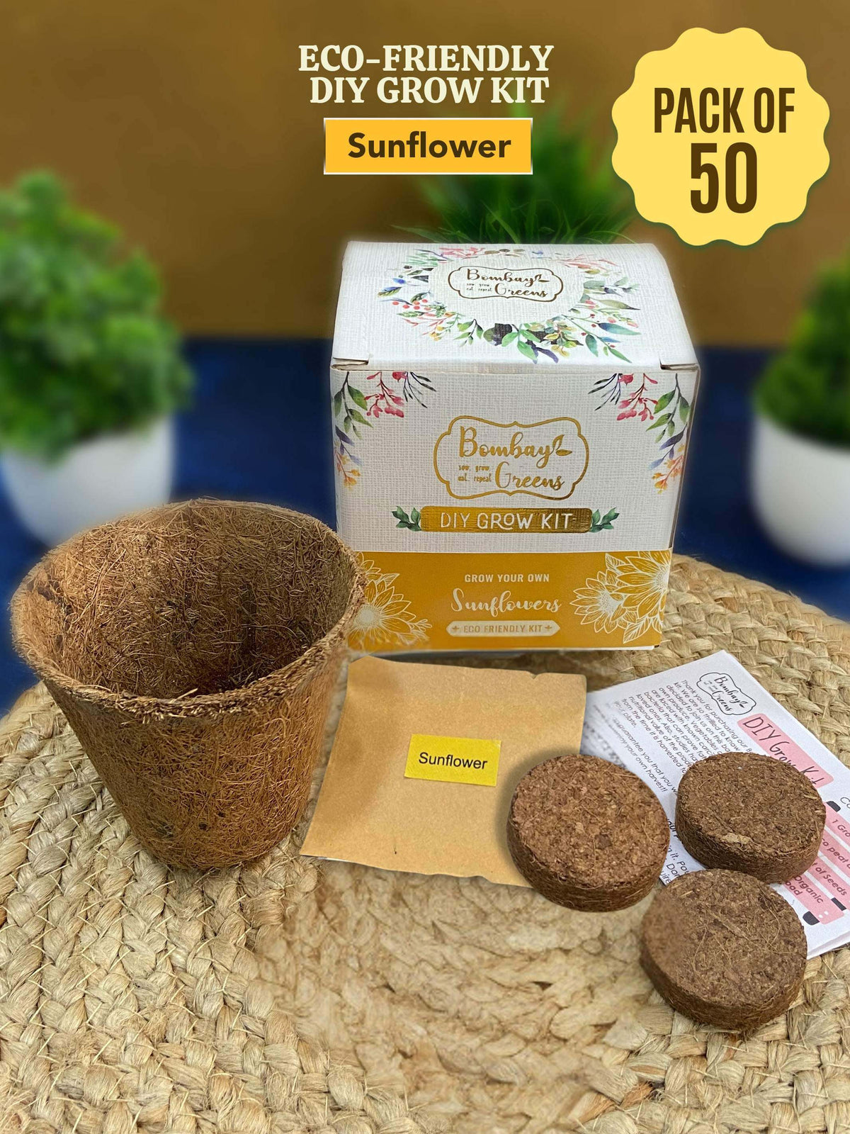 DIY Sunflower Gardening Kit (Pack of 50) - Corporate Gifting