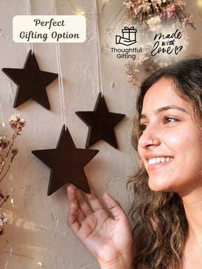 Hanging Wooden Stars
