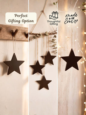 Hanging Wooden Stars