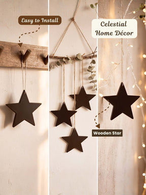 Hanging Wooden Stars