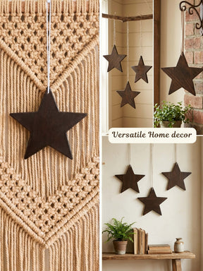 Hanging Wooden Stars