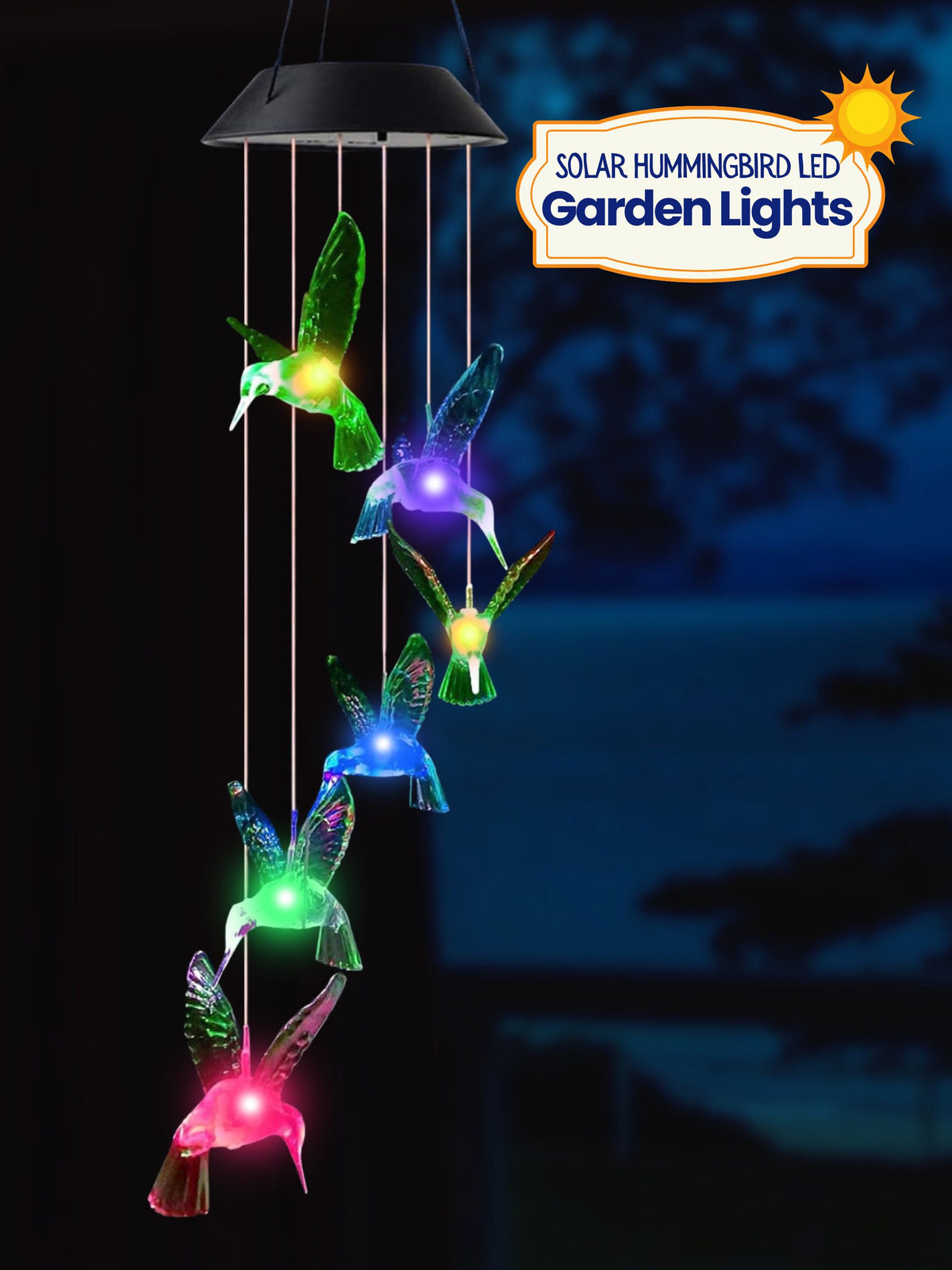 Solar LED Garden Lights | 2pcs - Humming Bird