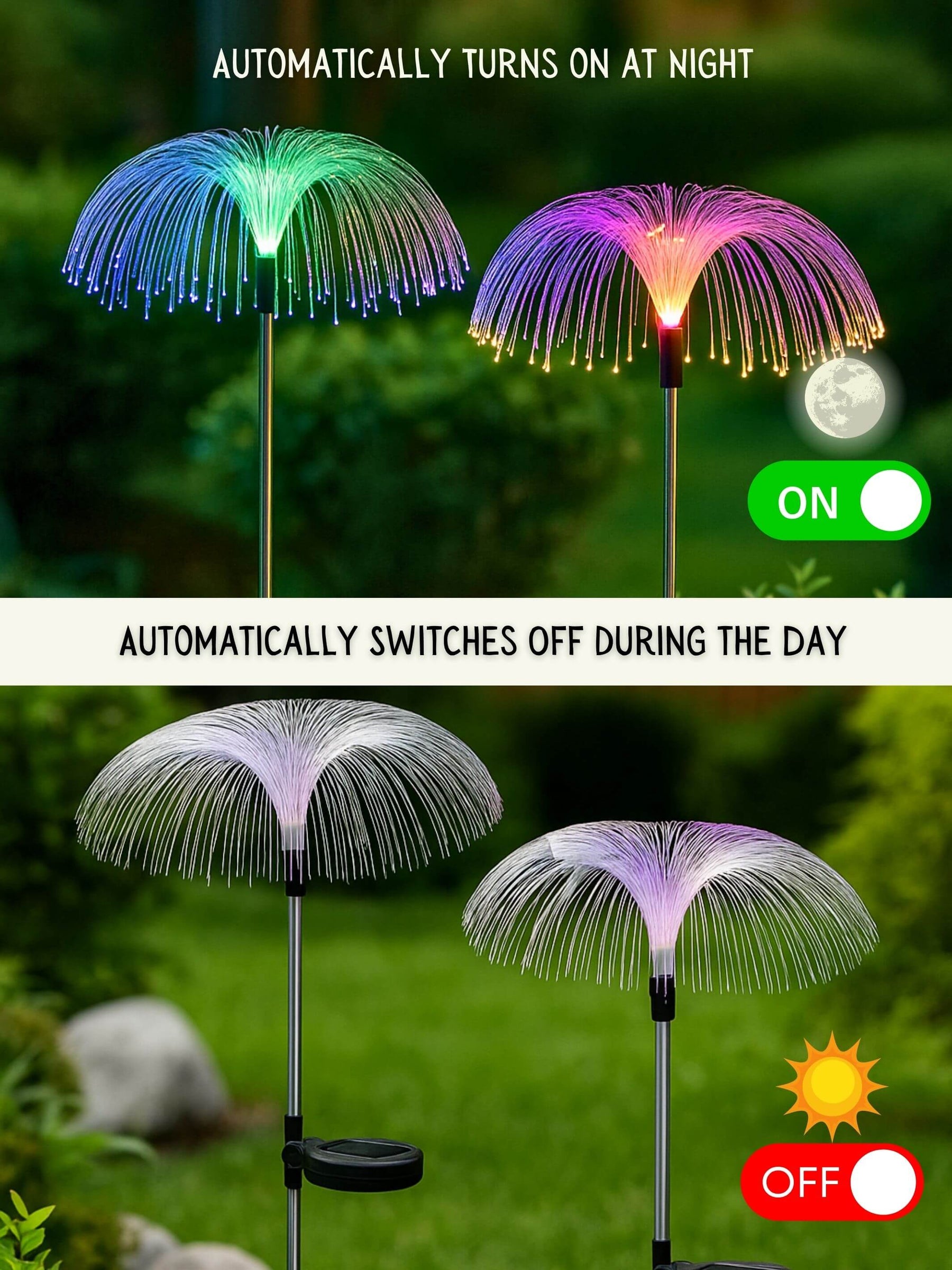 Solar Jellyfish LED Garden Lights | Pack of 2