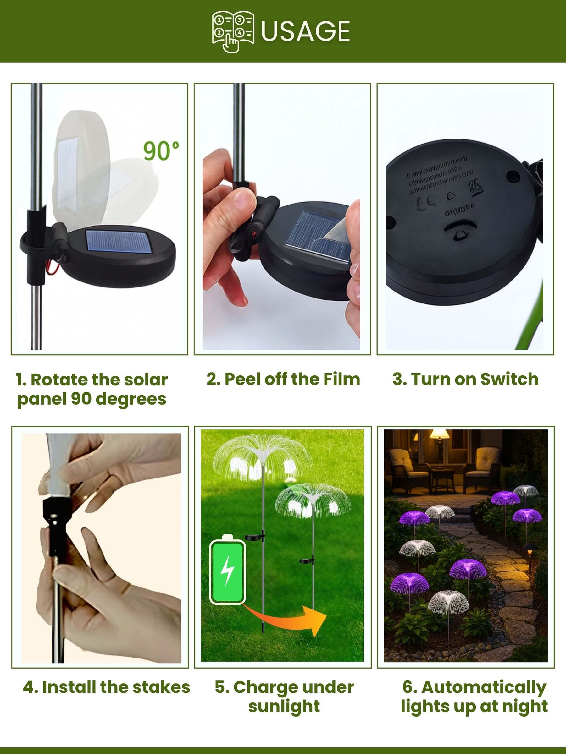 Solar Jellyfish LED Garden Lights | Pack of 2