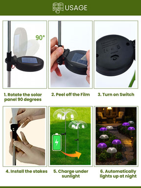 Solar Jellyfish LED Garden Lights | Pack of 2