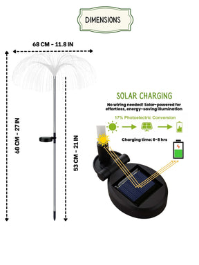 Solar Jellyfish LED Garden Lights | Pack of 2