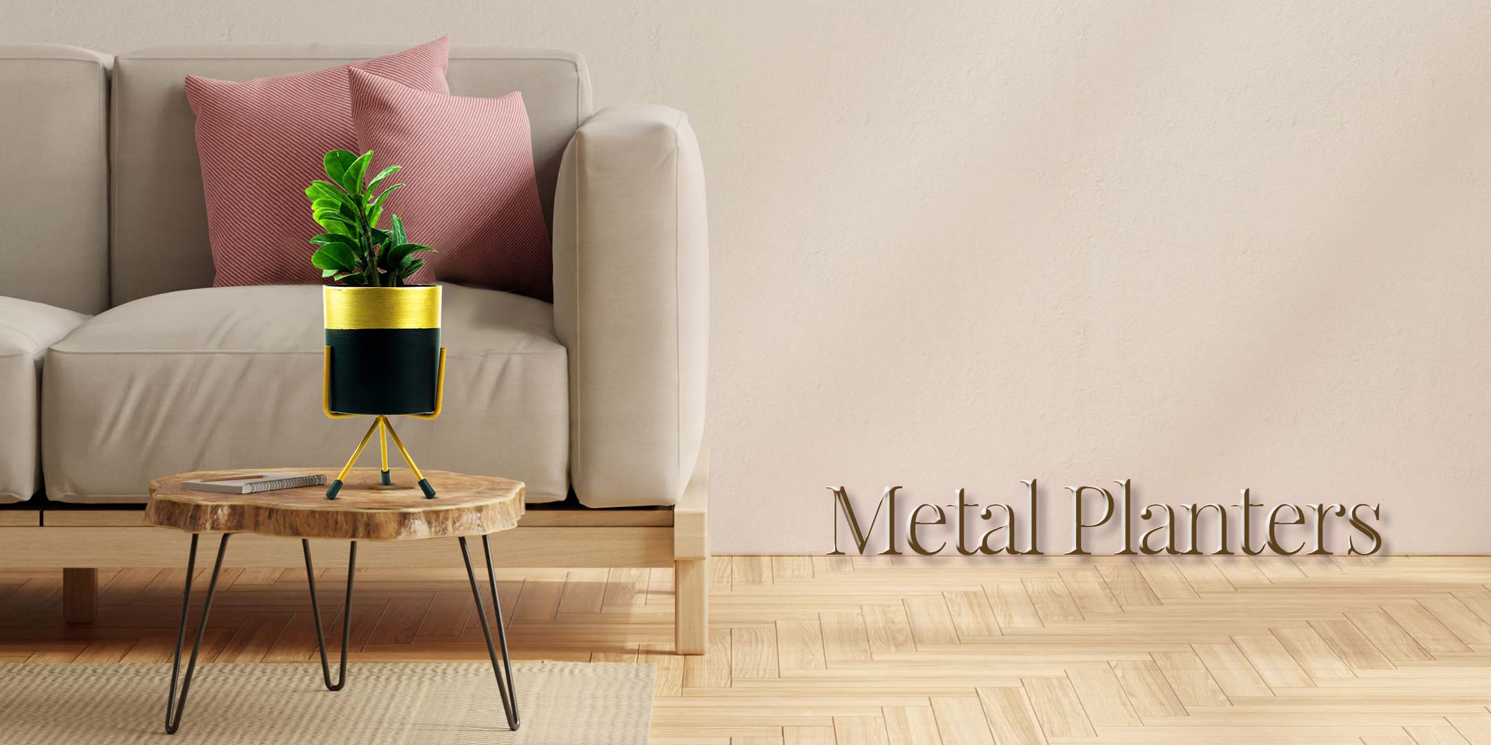 metal plant pots,metal planters online india