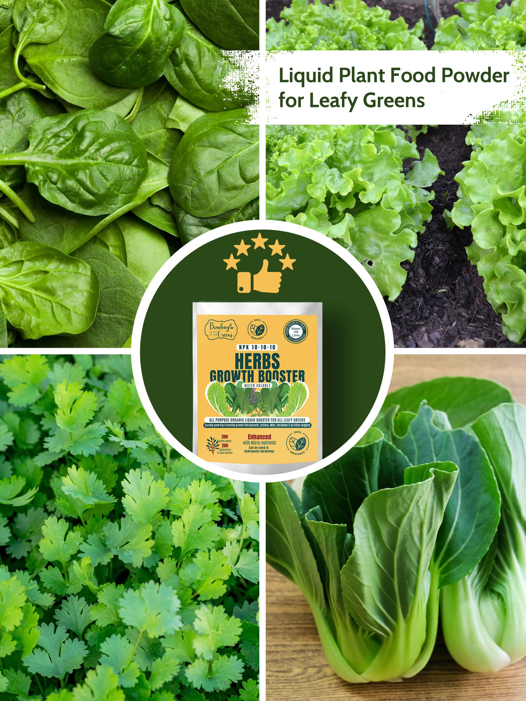 Liquid Organic Fertilizer for Herbs- NPK (10-10-10)
