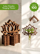 Wooden Lotus Test Tube Planter - 100 pcs