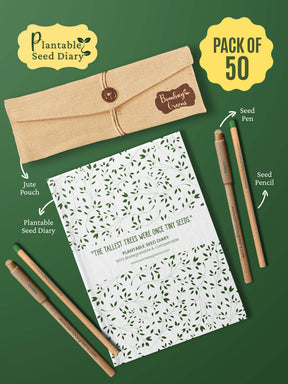 Plantable Stationery - (Pack of 50) - Corporate Gifting