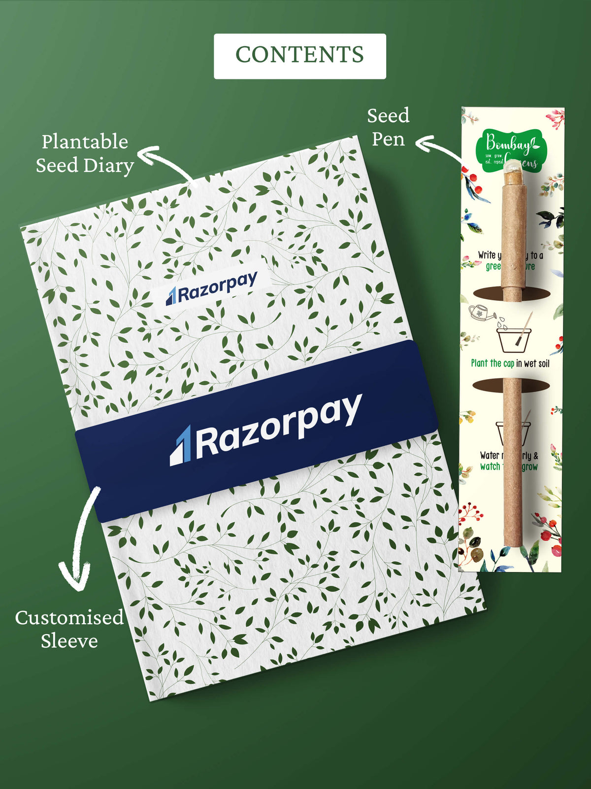 Plantable Diary + Seed Pen - Corporate (Pack of 50)