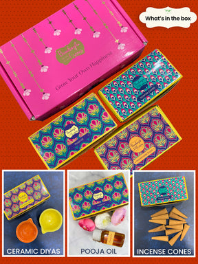 Diwali Pooja Kit - 3 in 1 Gift Box