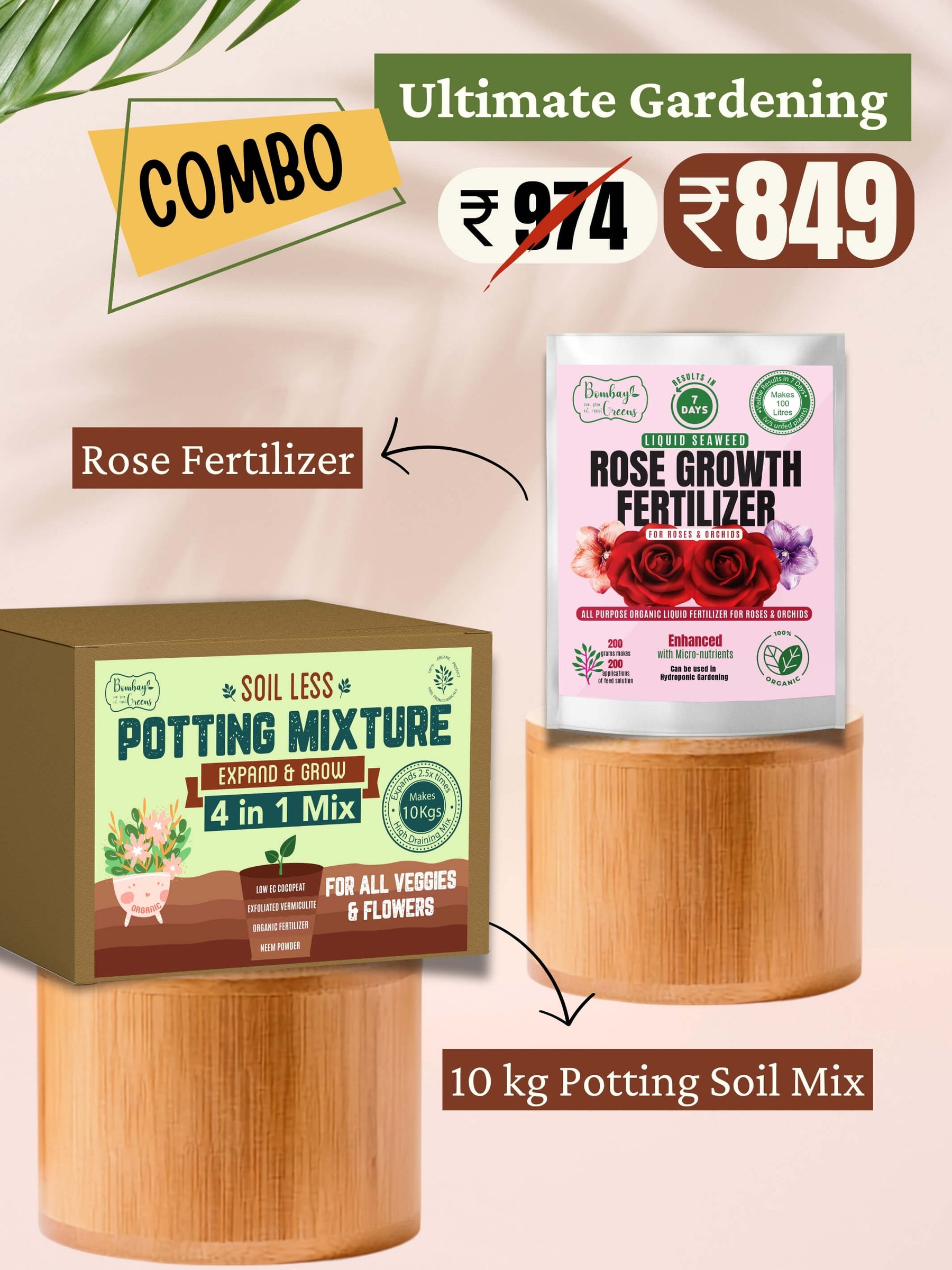 Potting Mix & Rose Fertilizer