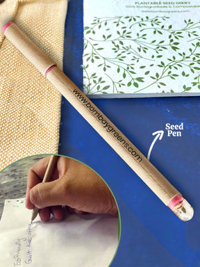 Plantable Stationery - Canvas Pouch, Seed Pen & Pencil