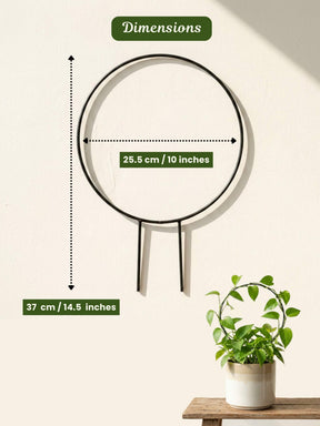 Round Metal Support Ring for Plants - Set of 2