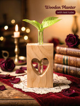 Wooden Planter with Test Tube Online