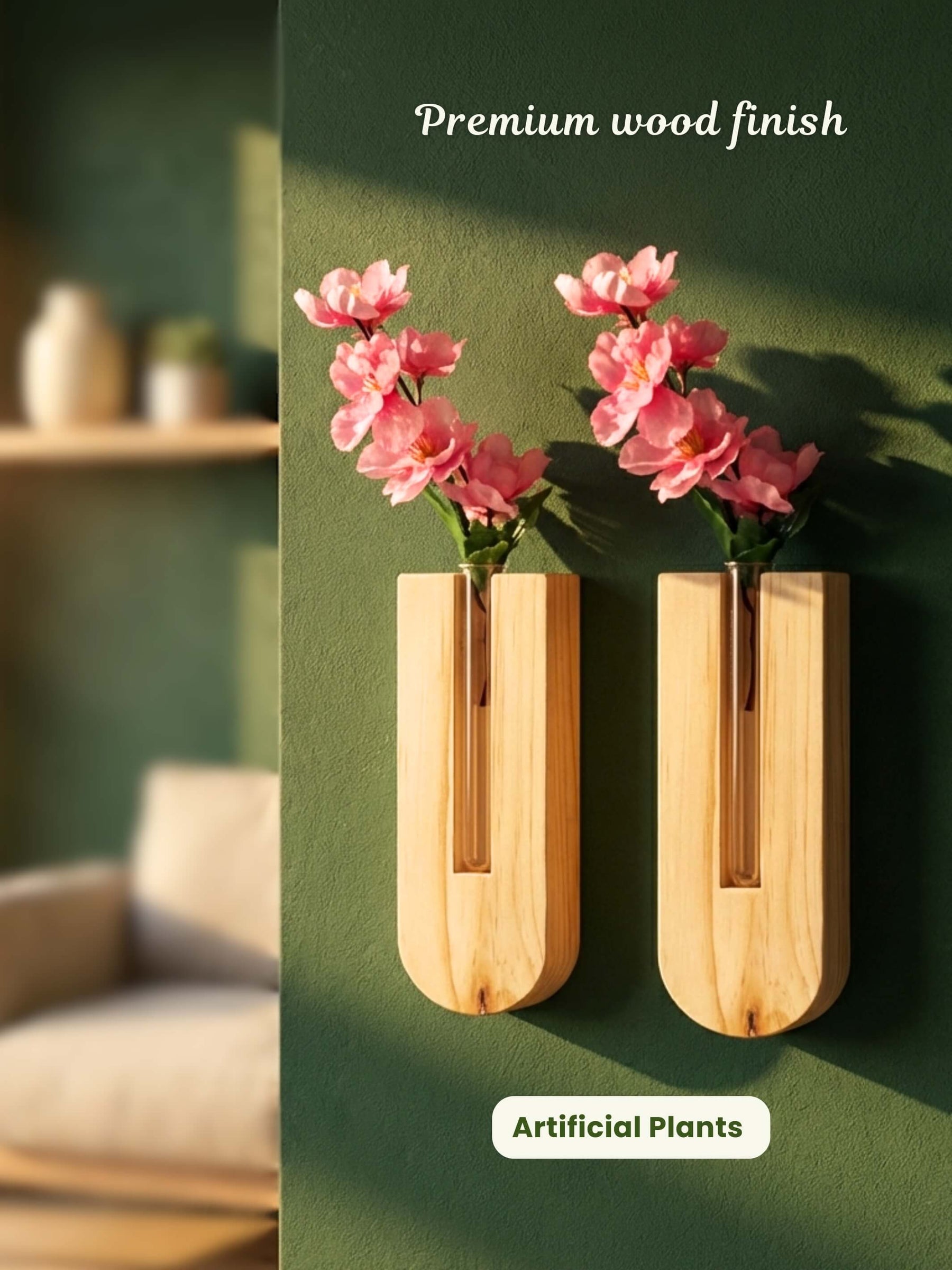 Wooden Wall Planter