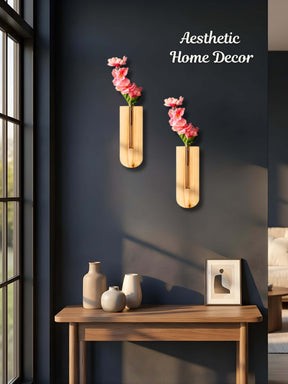 Wooden Wall Planter with Test Tube Online