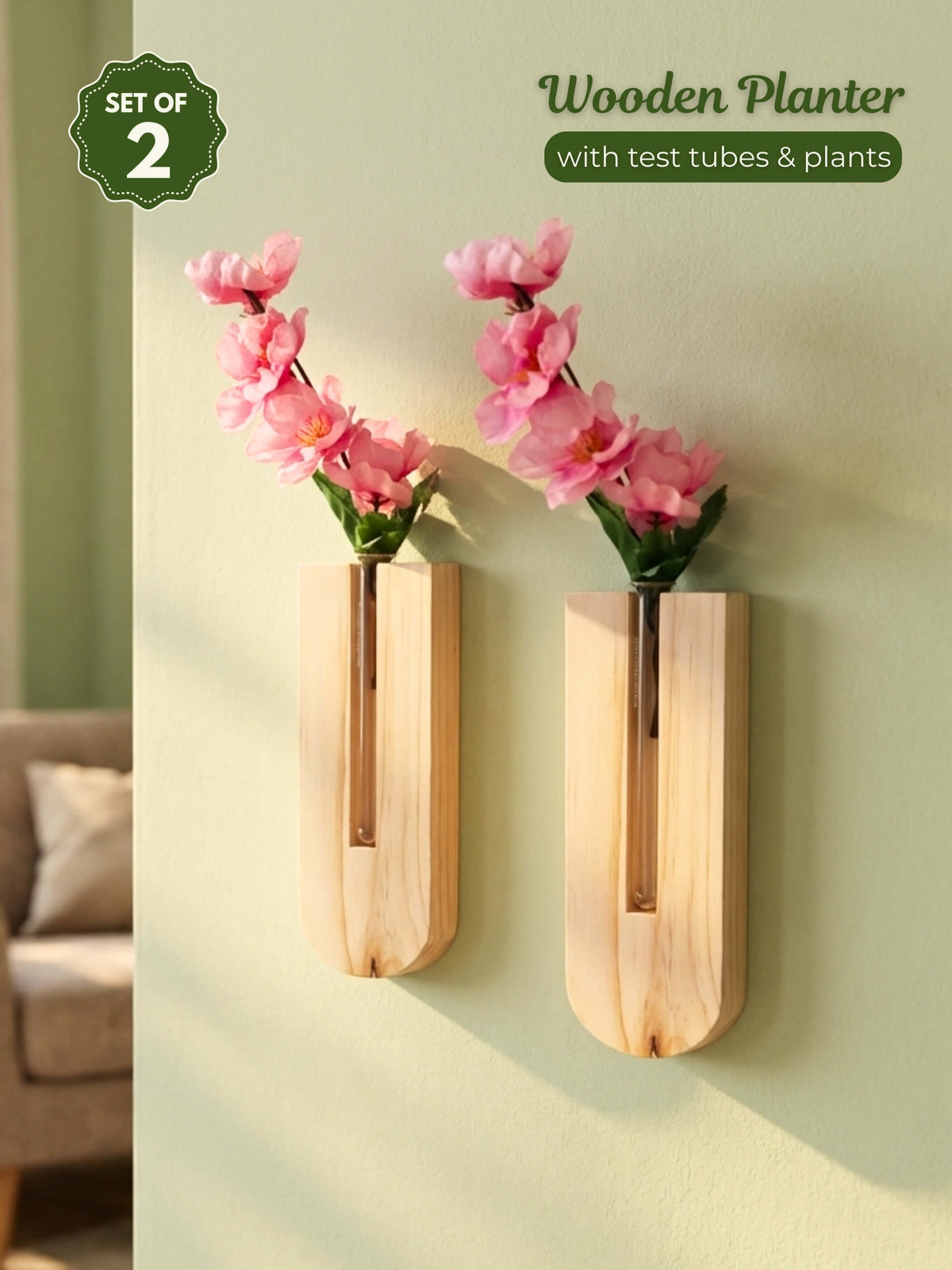 Wooden Wall Planter