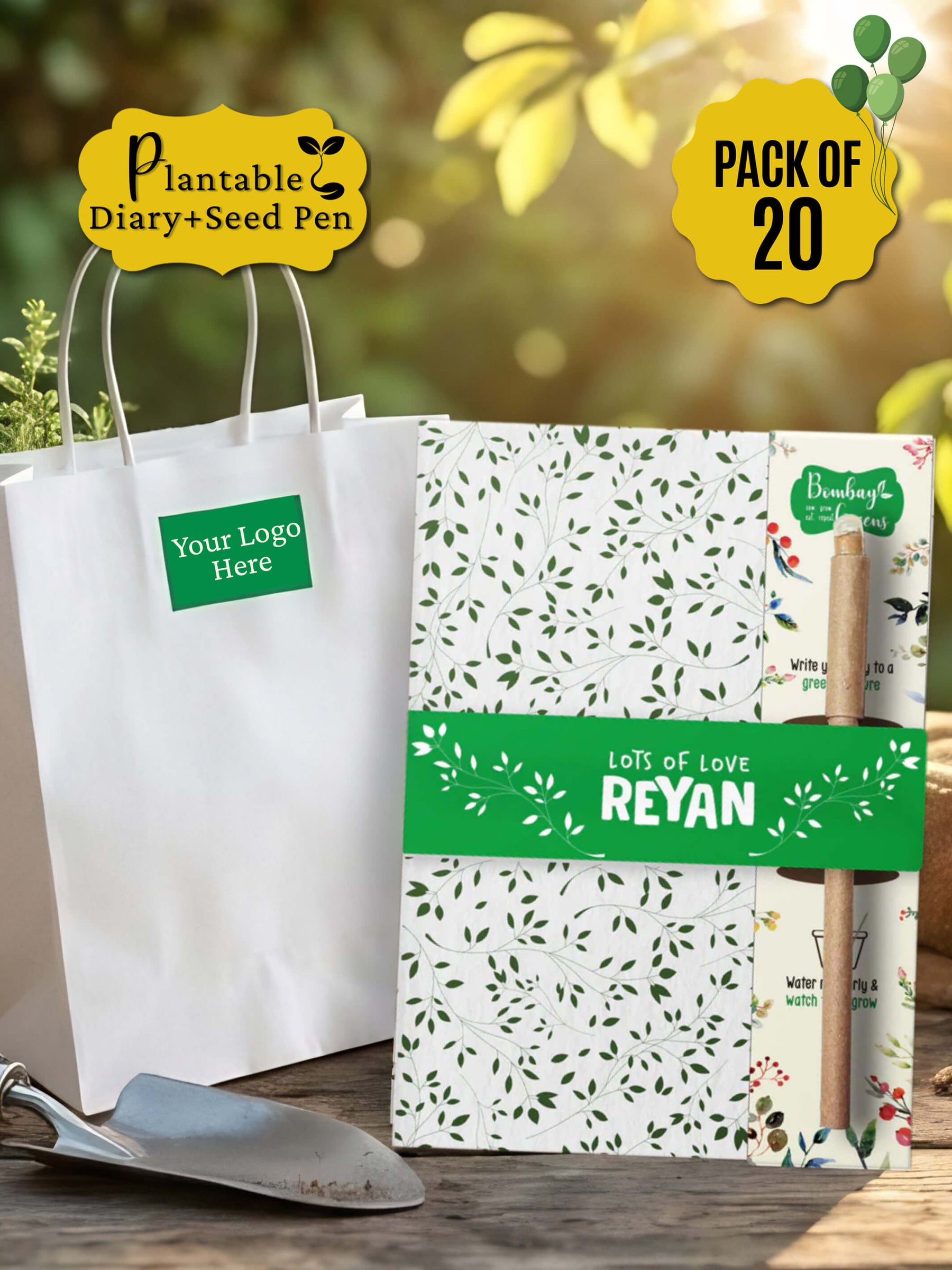 Plantable Diary + Seed Pen - Regular (Pack of 20)
