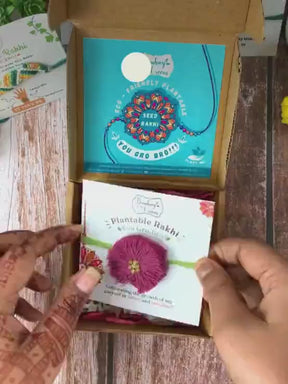 Plantable Rakhi Set- Blooming Flower