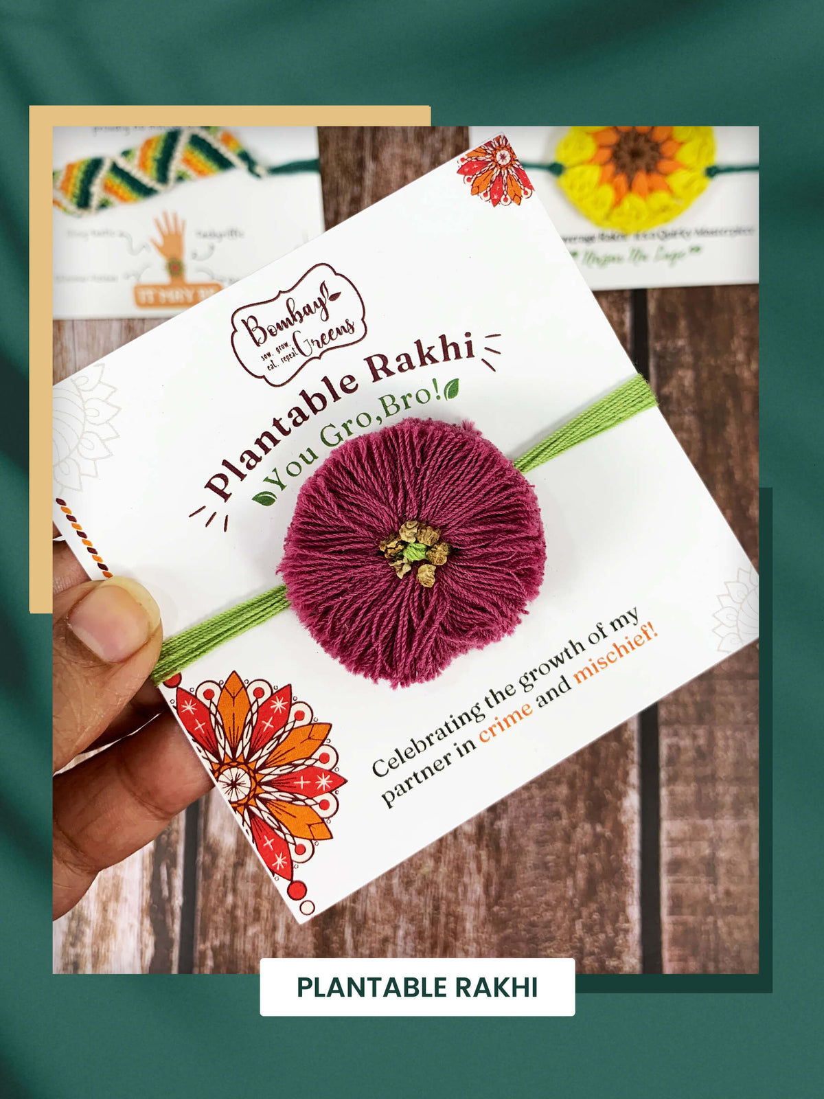 Plantable Rakhi Set- Blooming Flower