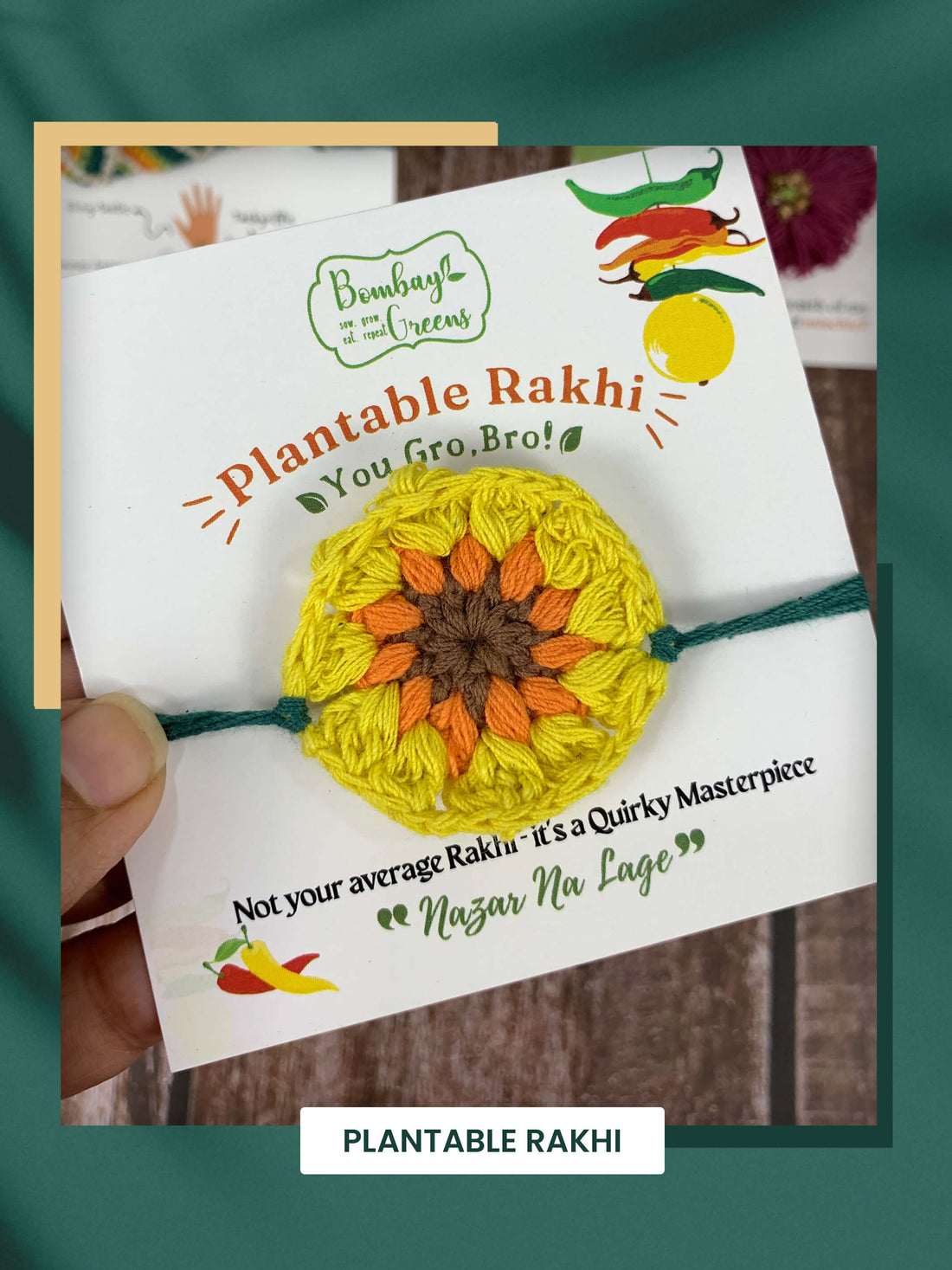 Buy Beautiful Eco Friendly Handmade Flower Rakhi Online