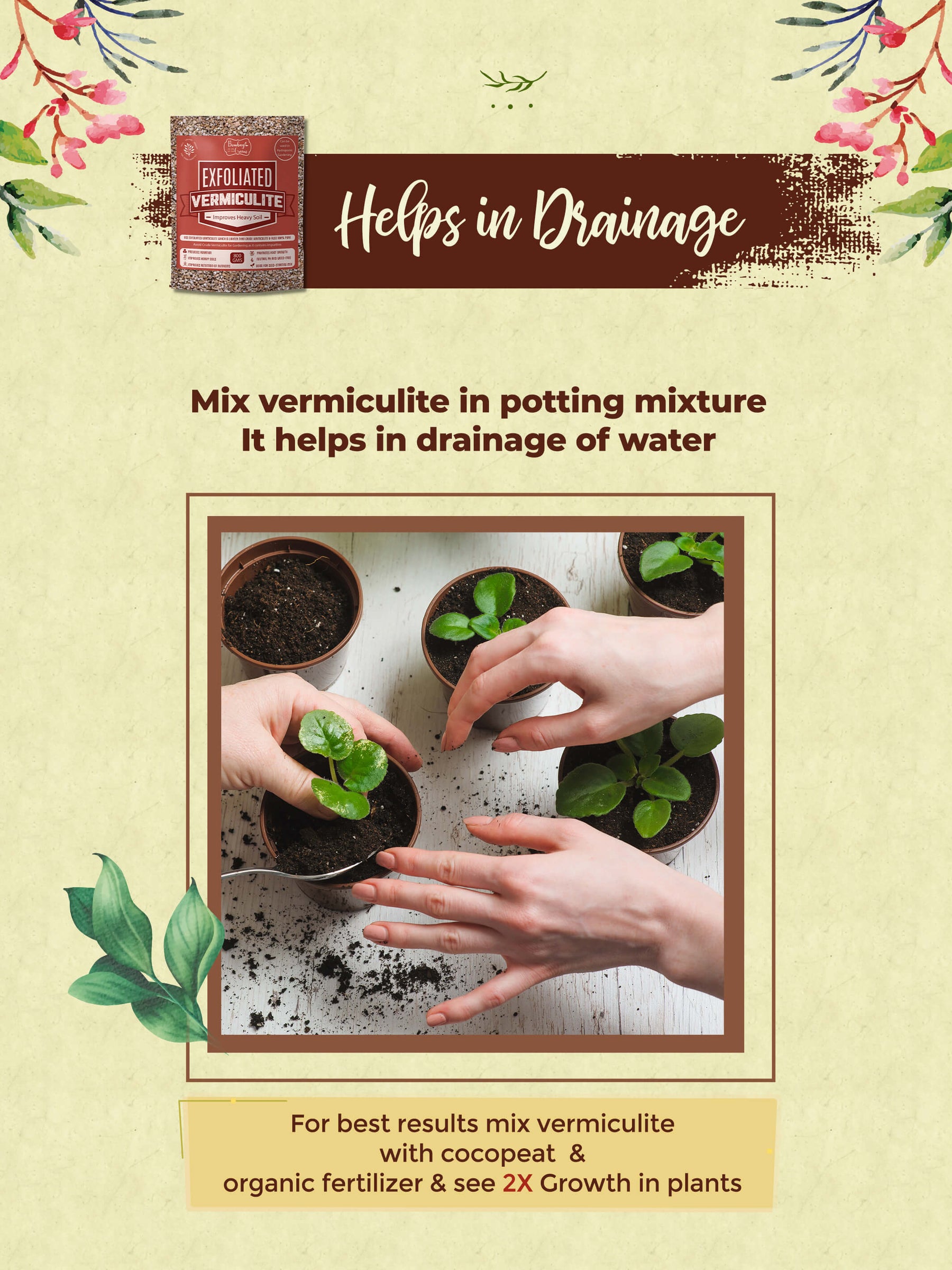 vermiculite for vegetable garden, vermiculite for indoor plants