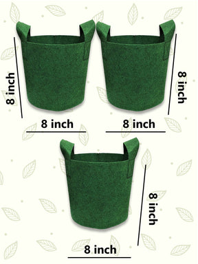 8x8 Grow Bag | Eco-Friendly Geo Fabric - (Combo of 3)