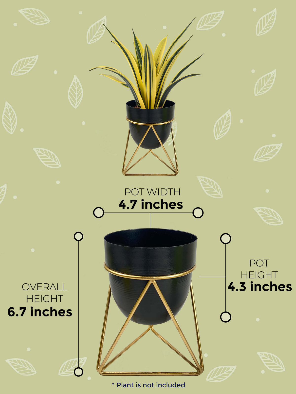 metal plant pots