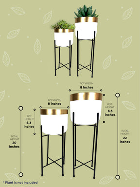 metal pots for plants