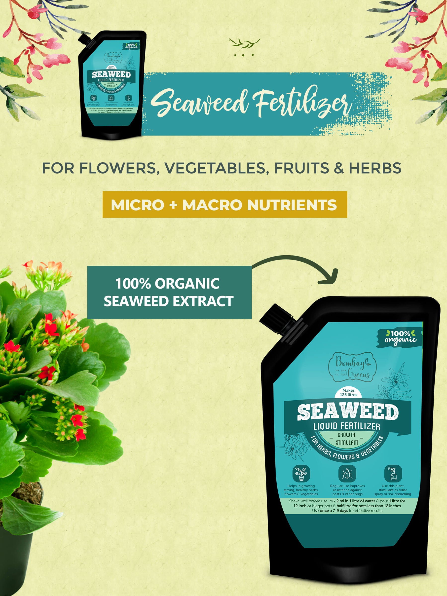Liquid Seaweed Fertilizer 250ml
